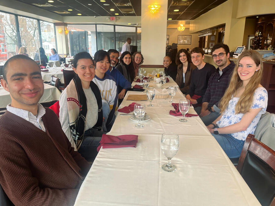 We lunched at The Maharaja in Harvard Square to bid farewell to our visiting student Xander!