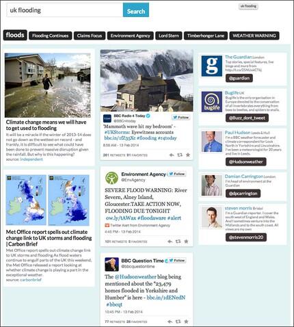 screenshot Keepr UK flooding