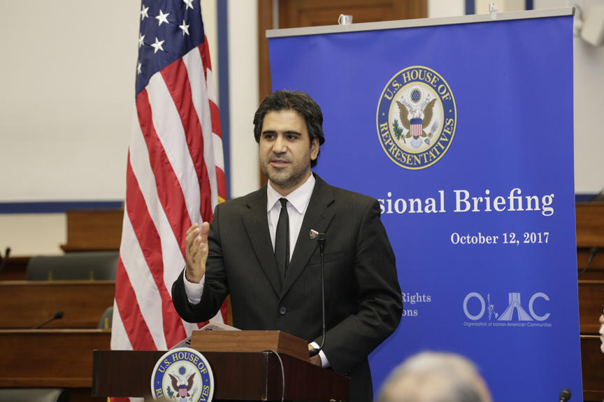 Dr. Majid Rafizadeh Speaking and Briefing in the United States Congress, House of Representatives