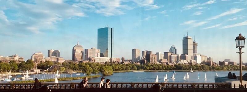 Beautiful Boston Skyline - View from the Red Line Train (Photo by Niki W. Lanter)