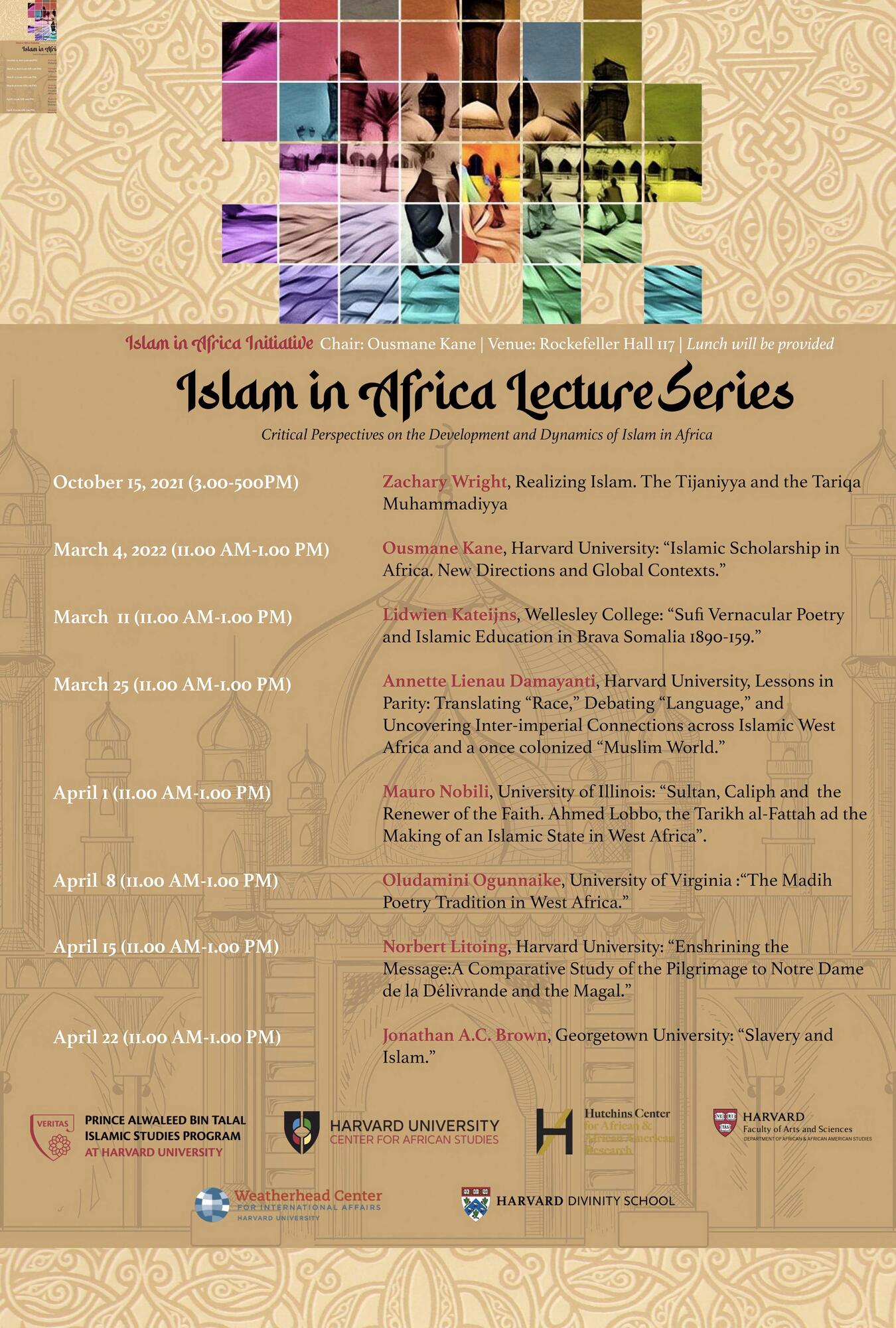 Poster for 2022 Lecture Series