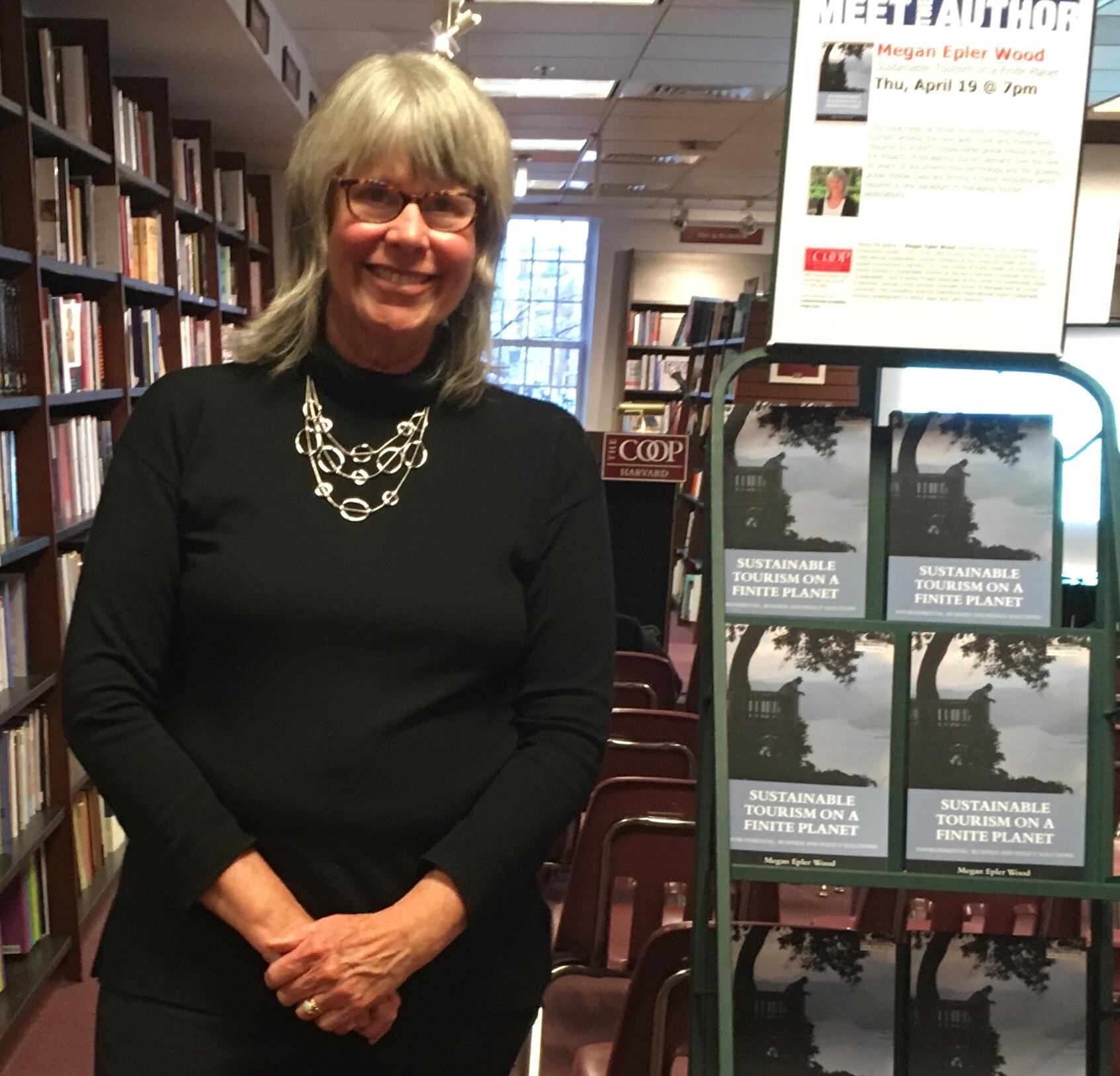 Megan Epler Wood speaking at The Harvard Coop Author Events in April 2018